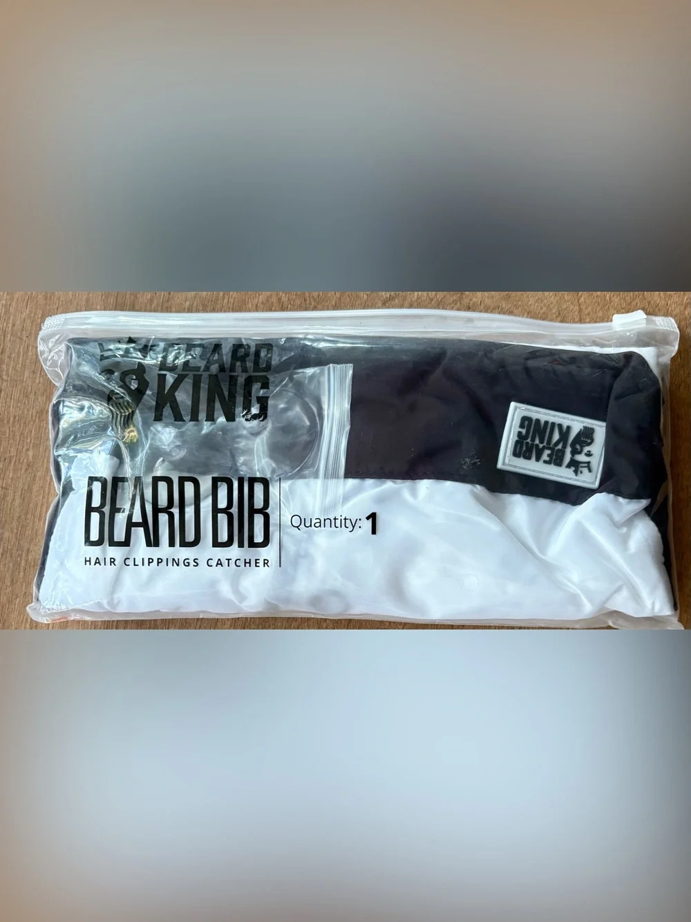 Beard Bib -Hair Clippings Catcher From SHARK TANK Sealed! NWT